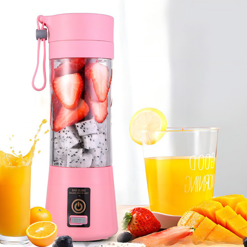 Mini Liquidificador Portátil Shake 6 Laminas + Cabo Usb