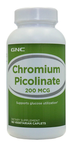 Picolinato De Cromo 200mcg Gnc 180veg Caplts 2un