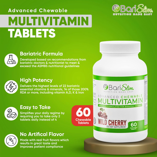 Barislim Multivitaminas Masticables Post Cirugía 60 Tab