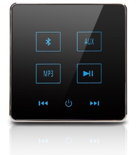 Amplificador De Parede Bluetooth 40w Som Ambiente - Preto