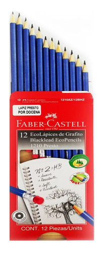 Caja X12 Lápiz Presto N.2 Faber Color del trazo Grafito/Negro