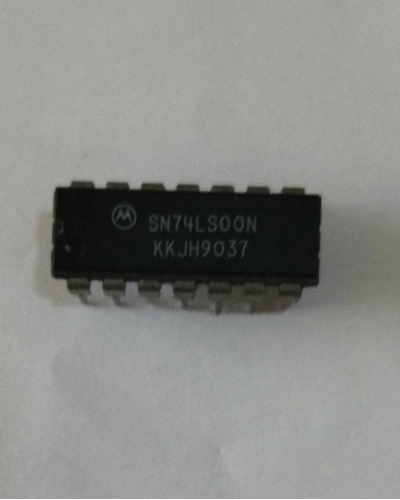 Circuito Integrado Modelo Sn74ls00n Marca Motorola