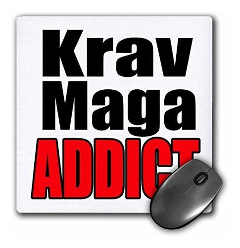 3drose Krav Maga Addict - Alfombrilla De Raton, 8 Por 8  (m