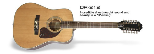 EpiPhone Dr212 Guitarra Acústica 12 Cuerdas 