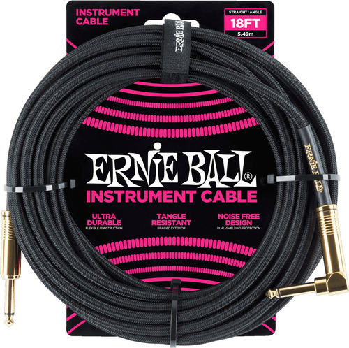 Ernie Ball P06086 Cable Instrumento Tela Angular 6 Metros