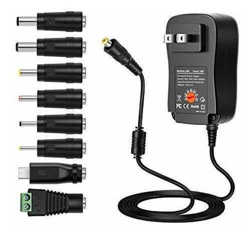 Adaptadores Ac - Zozo 30w Universal Ac Dc Adapter Regulated 