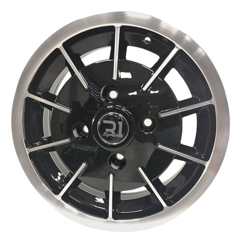 Rines 15x5.5 Barrenacion 4/130 Para Vocho Vw Negro R1 4rines