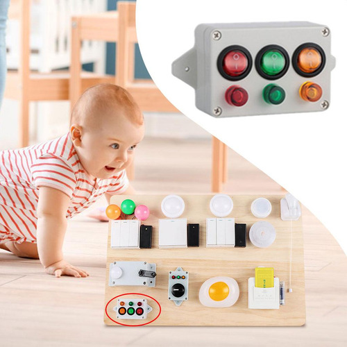 Accesorio De Tablero Ocupado, Aprendizaje Ligero Montessori