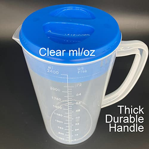 Jarra De Plástico De 0.66 Galones / 2.5 Litros Con Tapa Bpa-