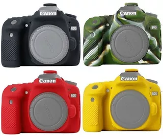 Protector Funda Silicona Canon 80d / Cover Carcasa Goma