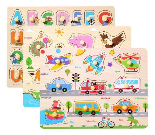 Fun Animals-924 - Tabla De Rompecabezas De Uñas Con Forma De