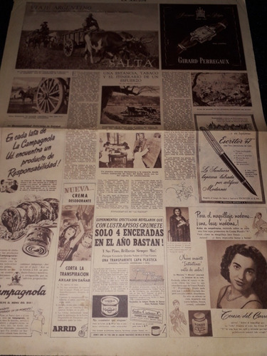 Diario La Nación 26 3 1950 Castilla Castillos Salta Tabaco 