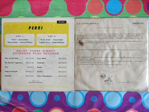 Perri Lp 45 Cenicienta Soundtrack Jaime Dodd (Usado)