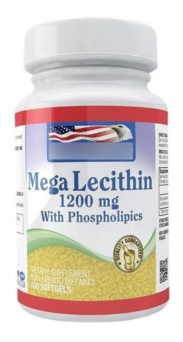 Mega Lecithin 1200mg 100 Softge - Unidad a $480