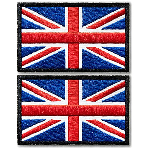Parches Bordados De Bandera Del Reino Unido Tácticos (...