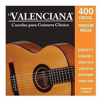 Encordadura La Valenciana Para Guitarra Clasica Nylon Transp