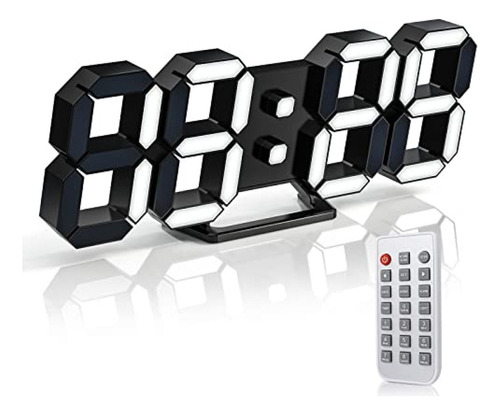 Reloj De Escritorio Edup Home Reloj Led 3d Reloj Despertador