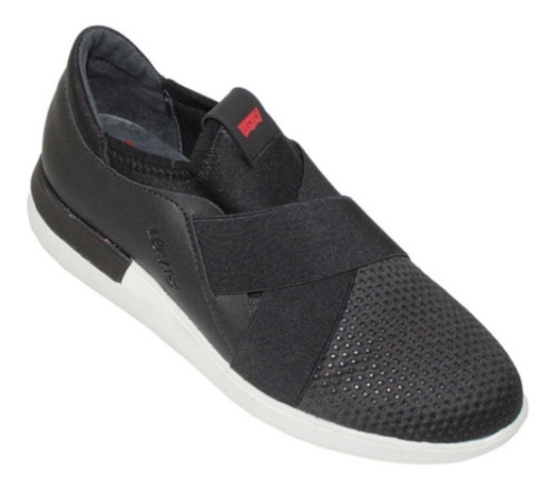 Tenis Sport Casual Levis  Negro Textil L128301