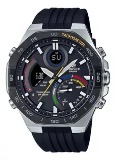 Reloj Casio Edifice Ecb-950mp-1a Hombre Original E-watch Color De La Correa Negro