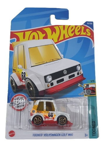 Hot Wheels Tooned Volkswagen Golf Mk1 2022 10/250 1/5