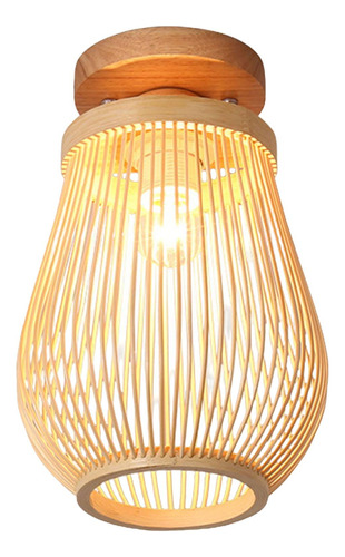 Linterna De Mimbre De Bambú, Lámpara De Techo, Lámpara De