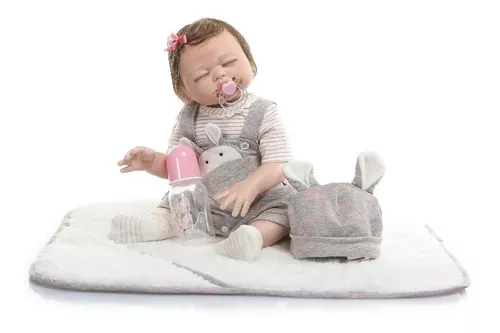 Bebe Reborn Dormindo Olho Fechado Enxoval – Sob Encomenda