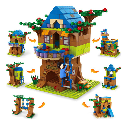 Kit Construcción Amistad Árbol Selva Casa-1000p