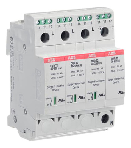 Interruptor Supresor De Voltaje Abb Ovr T2 3n 40-320 P Ts U