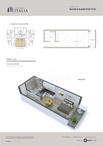 Imagen 7 de 8 de Apartamento Monoambiente, Centro, Maldonado.