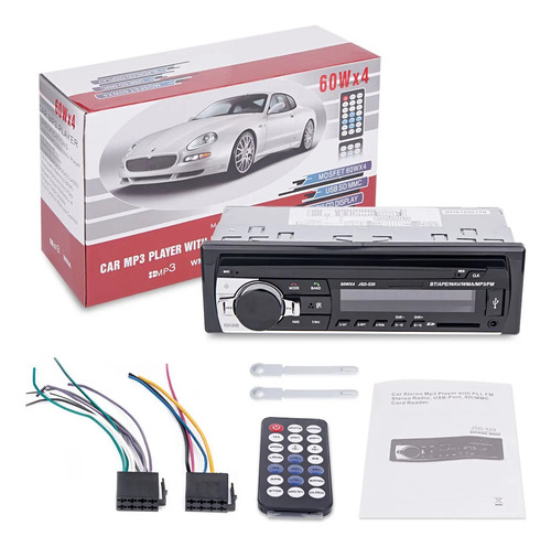 Reproductor Carro Bluetooth Mp3 Aux Usb Radio Lector Sd 1dim