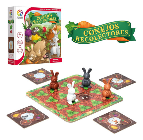 Juego Multijugador Conejos Recolectores Smart Games Grabbit