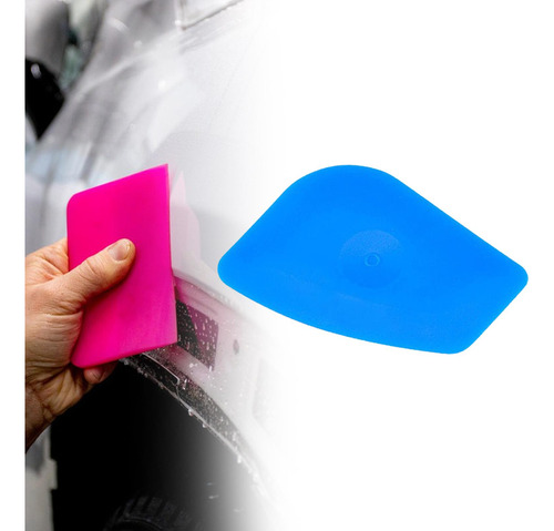 4 Squeegee Vinilo Wraps Tool Calcomanía Profesional Azul