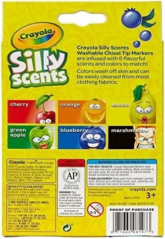 Imagen 9 de 12 de Marcadores Con Aromas Crayola Silly Scents X6u Pack X1