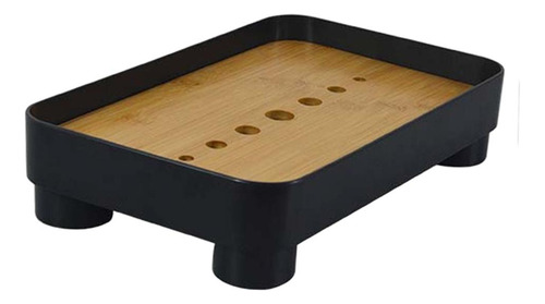 Bandeja De Chá De Bambu Kung Fu, Bandeja De Serviço Preto