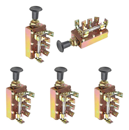 Mecion 5 Interruptores De Faros Delanteros Tipo Empuje, Piez