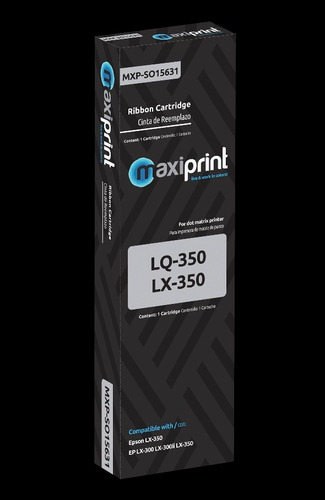 Imagen 1 de 1 de Cinta Maxiprint Compatible Con Epson Lq-350 Lx-350 S015631