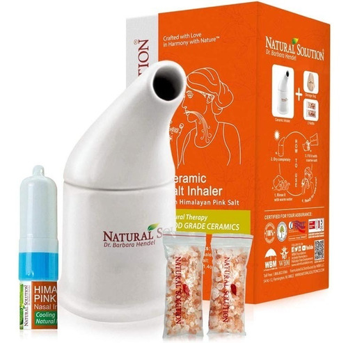 Imagen 1 de 1 de Inalador De Sal Rosada Con Inalador Nasal