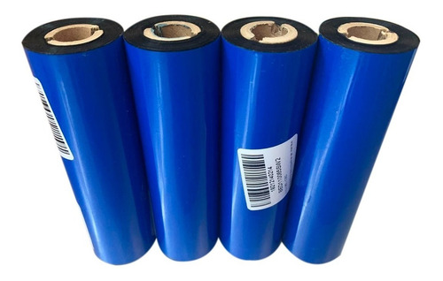 Imagem 5 de 7 de Kit 10 Rolos Etiqueta Couche 50x30 (mm) 2 Colunas + 5 Ribbon
