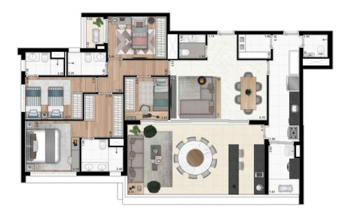 Imagem 18 de 20 de Apartamento Em Lançamento Para Venda Com 121,00 M² No Marquez Alto Do Ipiranga, Ipiranga- São Paulo | Sp - Apl354279v