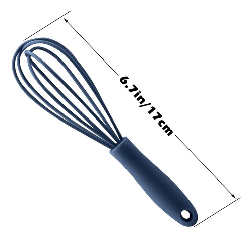 Billioteam - Juego De 5 Batidores De Cocina De Silicona, Min