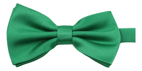 Corbata De Moño Hombre Satin - Colores - Grin Accs Color Verde Esmeralda Diseño De La Tela Lisa