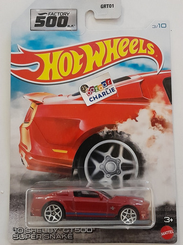 Hot Wheels | Factory 500 | '10 Shelby Gt500 Super Snake Rojo