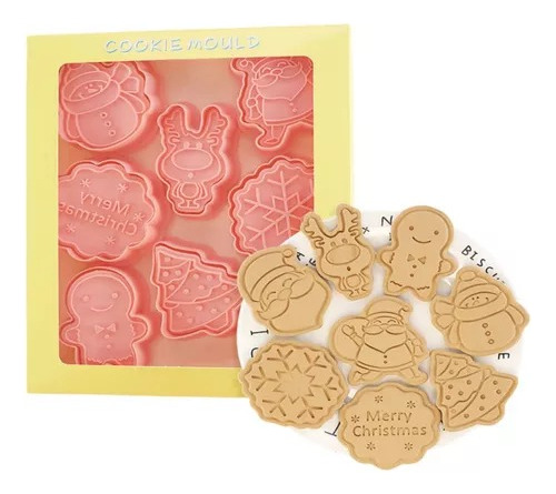 Moldes Cortadores De Galletas Con Diseños Navideños