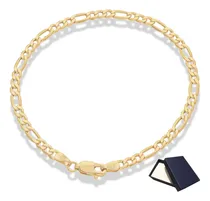 Comprar Pulsera Oro Pulso 10k Esclava Kilates Figaro 3.5mm 21cm 7cm Diamertro Oro Puro 10k Hombre Mujer Dama Regalo Brazalete Pulsera Para Hombre Mujer Oro Pulseras Oro 10k Oro Italiano Italy Pulsera 10k