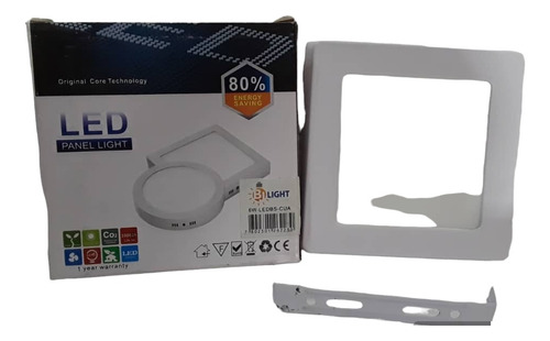 Lampara Led Superficial 6w Cuadrada Marca Bj Light