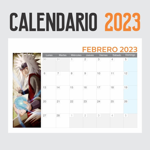 Imagen 4 de 6 de Calendario 2023 Naruto - Animeras