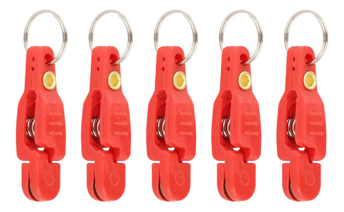 Clips De Liberación De Tensión Pesada De 5 Rojo Rojo