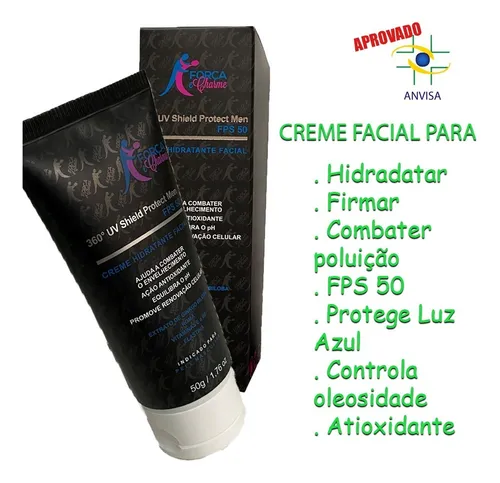 Hidratante Masculino Rejuvenescedor Com Filtro Solar Seco