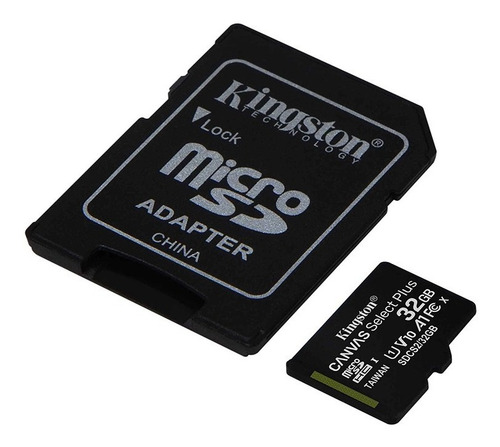 Memoria Micro Sd Kingston 32gb Canvas Select Plus Clase 10 