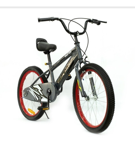 Imagen 2 de 10 de Bicicleta Para Niño Rodado 20 Color Gris Marca Randers
